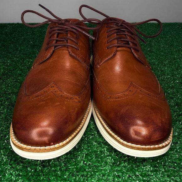 Cole Haan ØriginalGrand Wingtip Oxford Brown Leather Men’s 10M C26471